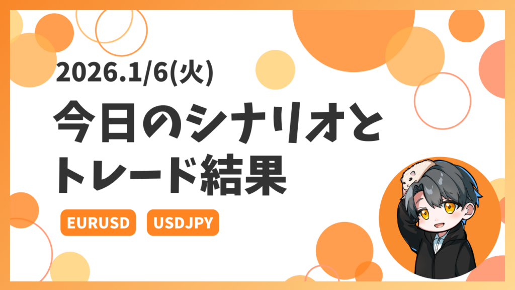 【2026.1/06】今日のシナリオとトレード結果